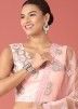 Pink Sequins Embellished Lehenga Choli In Net