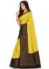 Yellow Pure Banarasi Silk Woven Saree