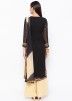 Readymade Black Embroidered Palazzo Suit