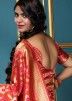 Red Woven Banarasi Silk Bridal Saree