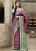 Pink Woven Banarasi Silk Sarees Online With Blouse