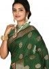 Green Traditional Silk Saree With Blouse