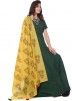 Green Readymade Anarkali Suit With Dupatta