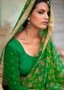 Green Bandhani Georgette Saree With Blouse