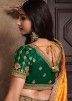 Yellow Banarasi Silk Zari Woven Bridal Lehenga Choli