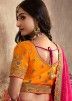 Banarasi Silk Zari Woven Bridal Lehenga Choli In Yellow