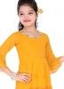 Yellow Kids Readymade Salwar Suit In Georgette