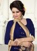Blue Georgette Saree with Blouse