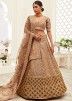 Buy Beige Art Silk Embroidered Designer Bridal Lehenga Choli Online Panash India