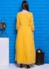 Readymade Yellow Embroidered Jacket Style Pant Salwar Suit