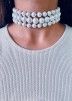 Pearl Beaded White Choker Necklace
