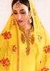 Yellow Embroidered Punjabi Salwar Suit
