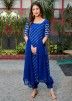 Blue Leheria Readymade Chiffon Salwar Suit