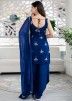Blue Patiala With Readymade Embroidered Kameez