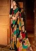 Multicolor Printed Georgette Casual Saree With Blouse 
