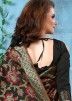 Black Woven Art Banarasi Silk Saree With Blouse
