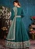 Blue Abaya Style Salwar Kameez With Dupatta