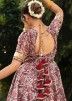 Cream Floral Printed Readymade Anarkali Suit