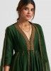 Green Embroidered Readymade Anarkali Suit