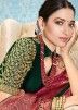 Tamanna Bhatia Green And Red Wedding Saree