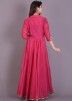 Pink Chanderi Indo Western Dress