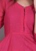 Pink Chanderi Indo Western Dress