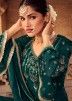 Green Embroidered Pakistani Sharara Suit