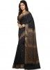 Black Pure Banarasi Silk Woven Saree 