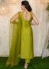 Readymade Green Sequinned Straight Cut Suit
