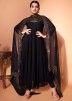 Readymade Black Sequins Embellished Anarkali Suit