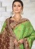 Green Kanjivaram Silk Saree In Woven Design