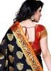 Black Traditional Woven Saree With Blouse