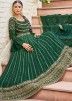 Green Sequins Embellished Anarkali Suit Set