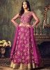 Sonal Chauhan Pink Anarkali Style Suit In Net