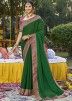 Green Classic Style Saree With Woven Border
