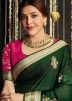 Kajal Aggarwal Green Saree With Embroidered Details