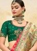 Red Bridal Zari Woven Silk Saree With Heavy Blouse