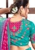 Pink Zari Woven Silk Saree With Heavy Pallu