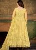 Yellow Thread Embroidered Anarkali Suit Set