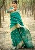 Green Woven Pallu Saree & Blouse
