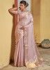 Pink Zari Woven Bridesmaid Saree With Heavy Pallu