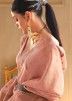 Pink Classy Saree In Zari Woven