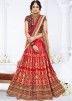 Red Embroidred Bridal Lehenga Choli Online Shopping for Women in USA