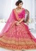 Pink Embellished Bridal Lehenga Choli