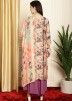 Multicolor Digital Printed Cotton Plazzo Suit