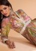 Multicolored Printed Georgette Anarkali Suit