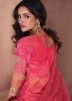 Readymade Pink Embroidered Gharara Style Suit