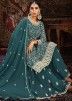 Blue Embroidered Gharara Suit Set 