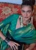 Green Classic Style Woven Saree