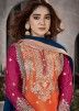 Multicolor Embroidered Palazzo Suit Set
